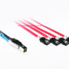 1M External MiniSAS HD to 4x SATA Cable