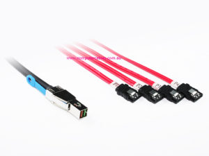 1M External MiniSAS HD to 4x SATA Cable