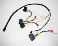 1M Internal Mini SAS HD to 4xSAS29 And Power Cable