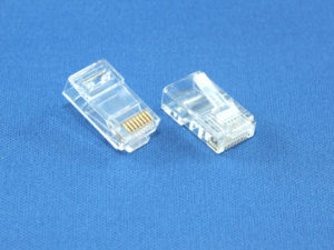 RJ-45 8P8C Connector For Cat5E Soild Cable