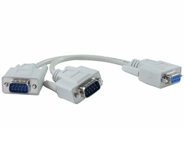 DB9F To 2 X DB9M Splitter Cable