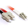 1M LC-SC OM1 Multimode Duplex Fibre Optic Cable