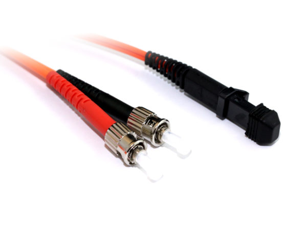2M MTRJ-ST OM1 Multimode Duplex Fibre Optic Cable