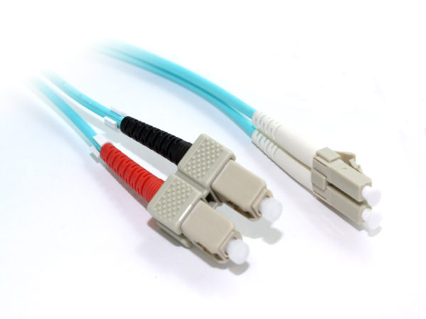 1M LC-SC OM3 10Gb Multimode Duplex Fibre Optic Cable