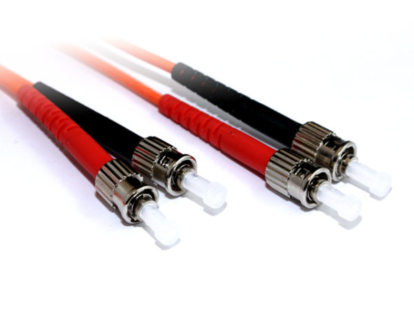 2M ST-ST OM1 Multimode Duplex Fibre Optic Cable