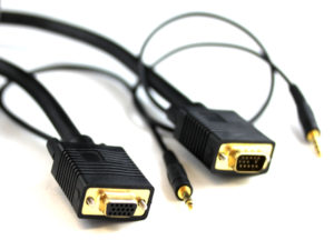 2M SVGA HD15M/F Cable With 3.5MM Audio