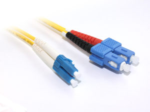 1M LC-SC OS1 Singlemode Duplex Fibre Optic Cable
