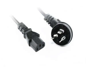 5M Right Angle Plug To C13 Power Cable