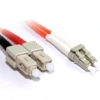 2M LC-SC OM1 Multimode Duplex Fibre Optic Cable