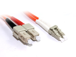 2M LC-SC OM1 Multimode Duplex Fibre Optic Cable