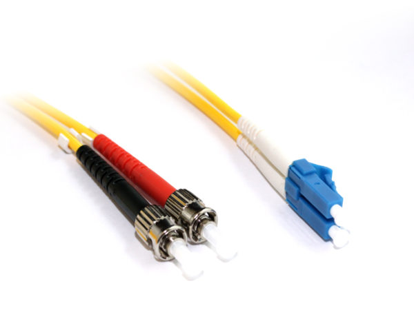 15M LC-ST OS1 Singlemode Duplex Fibre Optic Cable