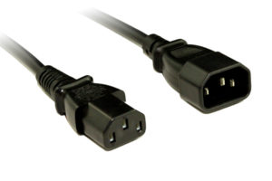 1M IEC C13 To C14 Power Cable