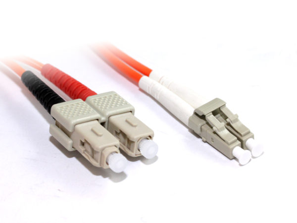 2M LC-ST OM1 Multimode Duplex Fibre Optic Cable