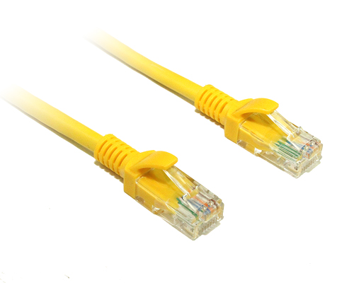 0.25M Yellow Cat5E Cable