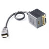 25CM HDMI to HDMI & DVI Spliiter Cable