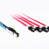 50CM External MiniSAS HD to 4 x SATA Cable