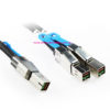 1M MiniSAS HD to 2x MiniSAS HD Cable