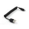 1M Coiled Mini USB 2.0 Cable