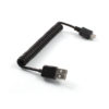 1M Coiled Micro USB 2.0 Cable