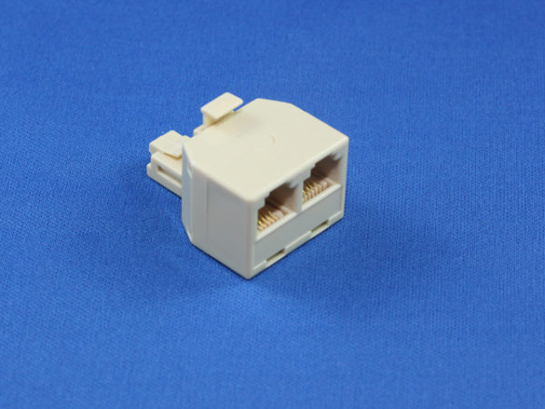 RJ12 Modular Double Adaptor