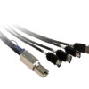 100CM Mini SAS To 4 X E-SATA Cable