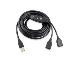 5M Dual Port USB 2.0 Active Repeater Cable