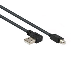 2M USB 2.0 Right Angle AM To BM Cable
