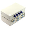 4 Way DB9 RS232 Push-Button Data Switch