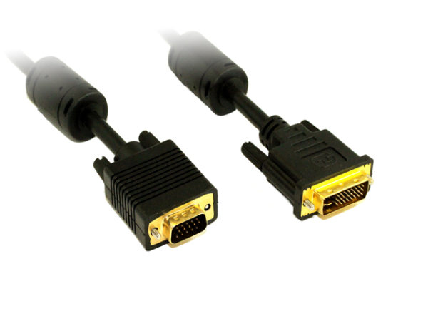 2M DVI-I M To VGA HD15M Cable