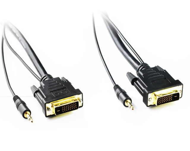 Best Quality 1M DVID to DVID Cable with 3.5mm Audio at Low Price