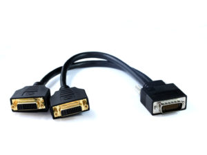 30CM LFH59/DMS59 TO Dual DVI Cable