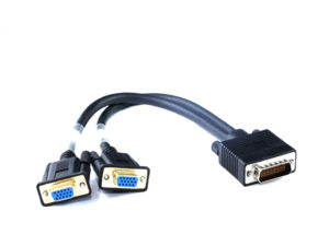 30CM LFH59/DMS59 TO Dual VGA Cable