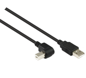 2M USB 2.0 AM To Right Angle BM Cable