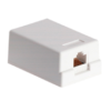Surface Mount Box 1 Way Cat5E 8P8C White-0