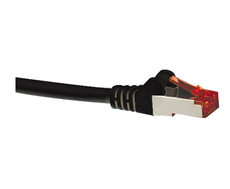 Cat6A Shielded Black Patch Lead 0.5M-2404