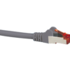 Cat6A Shielded Grey Patch Lead 0.5M-3072