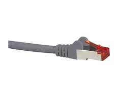 Cat6A Shielded Grey Patch Lead 0.5M-0