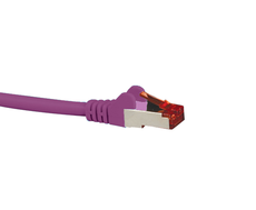 Cat6A Shielded Purple Patch Lead 1M-3891