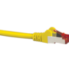Cat6A Shielded Yellow Patch Lead 0.5M-3903