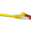 Cat6A Shielded Yellow Patch Lead 0.5M-0