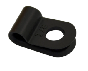 P' Clip Nylon 4.8 Mm Cable Black