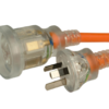 Ext Lead Hd 240V 10A Clear Plug Or 30M-0