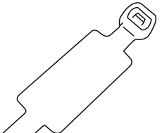 Nylon Identification Cable Tie 100*2.5Mm