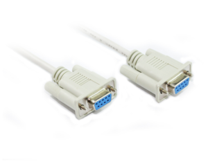 2M DB9 F/F Null Modem Cable with Loop Back Handshaking