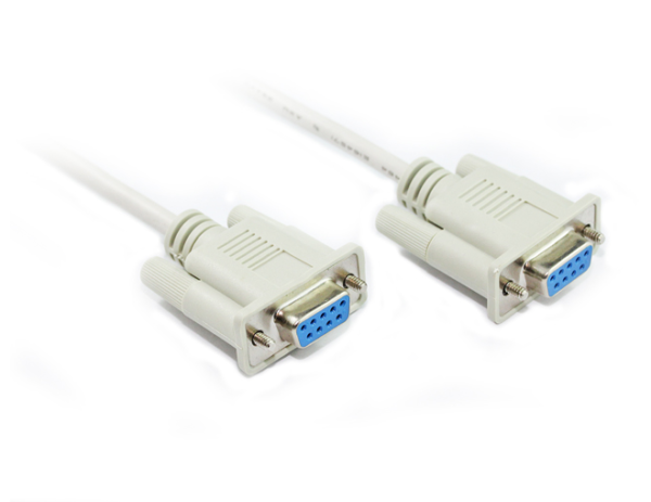 2M DB9 F/F Null Modem Cable without Handshaking