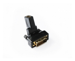 DVI M to HDMI F Adaptor 360 Degree Swivel-6472