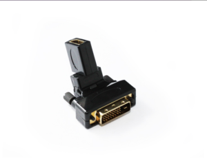 DVI M to HDMI F Adaptor 360 Degree Swivel-0