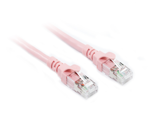 0.3M Salmon Pink CAT6A SSTP/SFTP Cable-6447