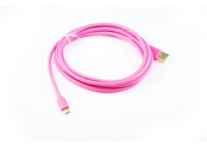 1M Red Micro USB 22AWG Fast Charging Cable-0