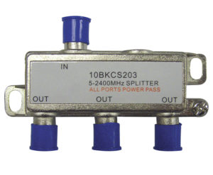 Cabac Foxap 3 Way 5-2400MHz F Type Splitter